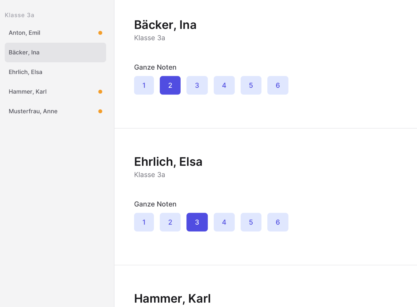 ZeitFuerSchule Zeugnisprogramm Screenshot